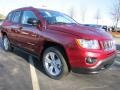 Deep Cherry Red Crystal Pearl 2011 Jeep Compass 2.0 Latitude Exterior