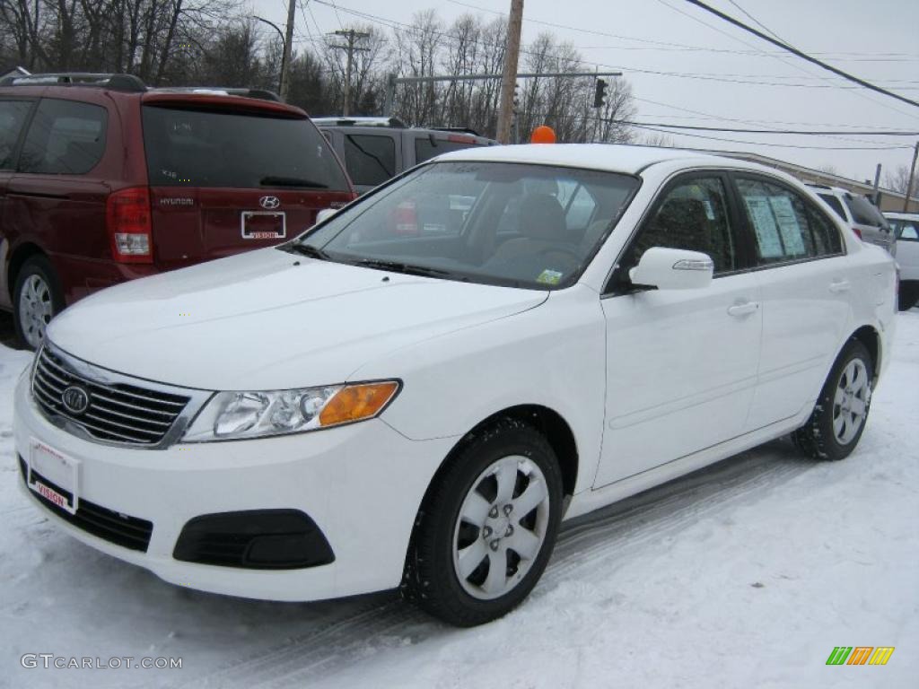 2010 Optima LX - Clear White / Beige photo #1