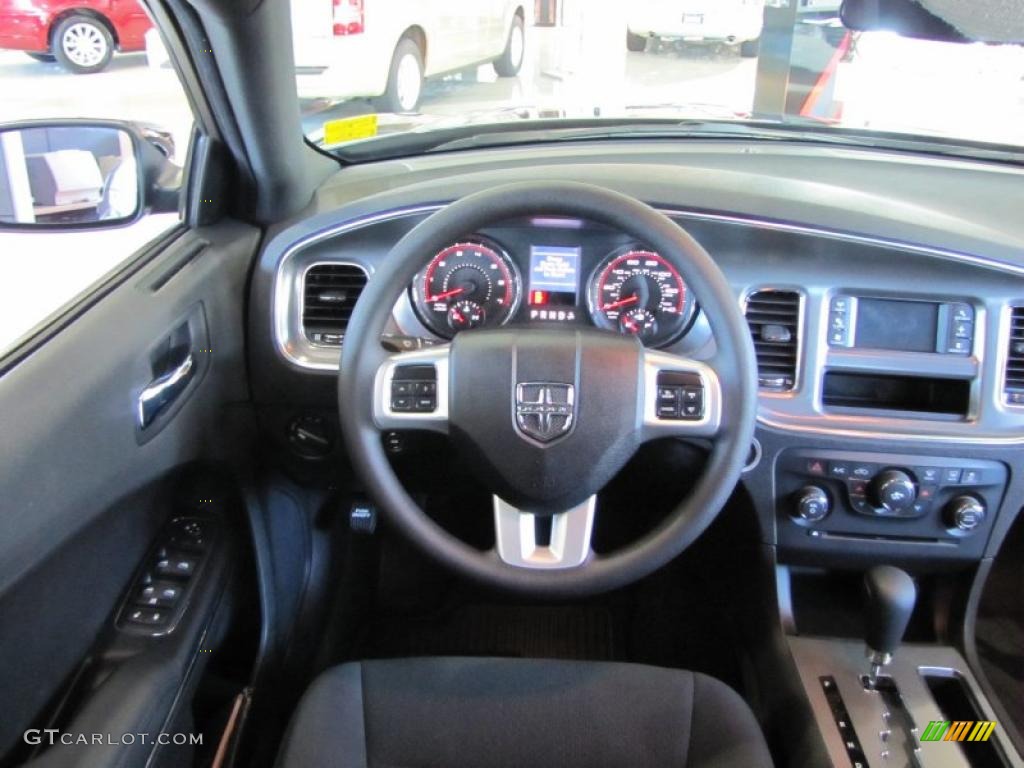 2011 Dodge Charger SE Black Dashboard Photo #44356746