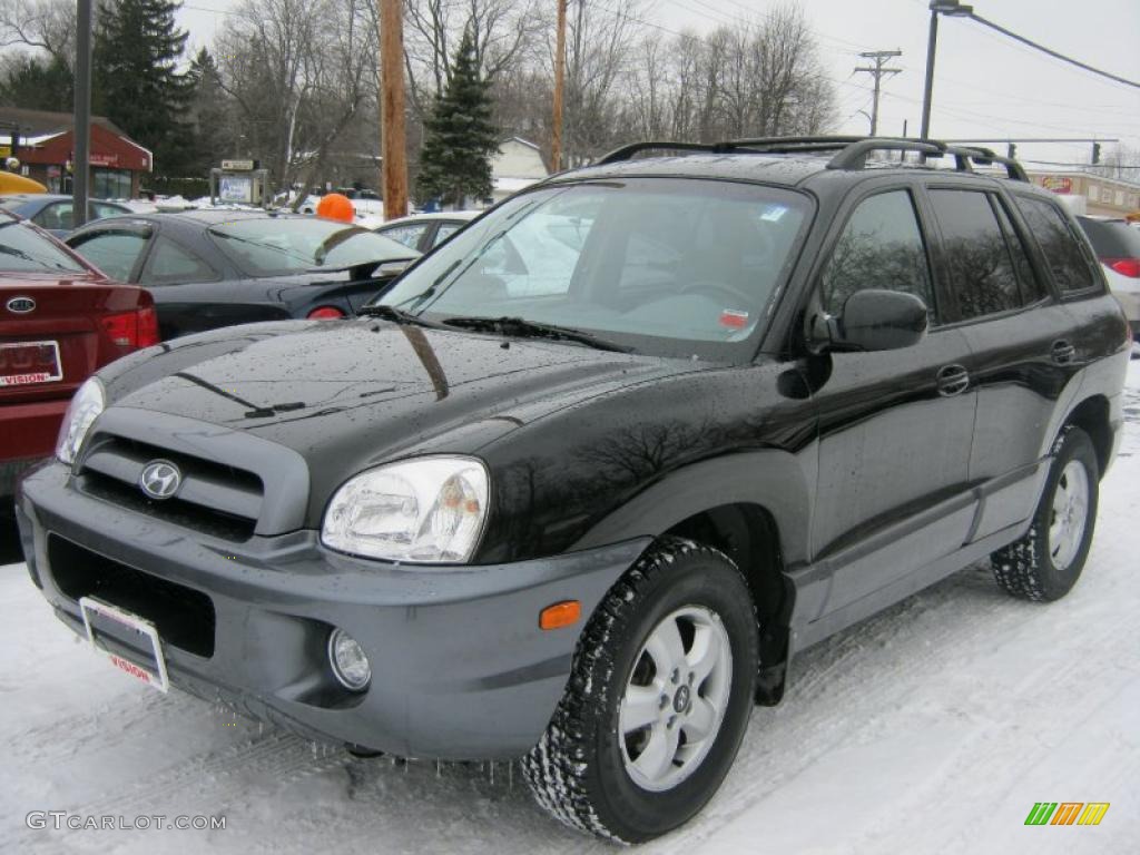 Black Obsidian 2006 Hyundai Santa Fe GLS 3.5 Exterior Photo #44356898
