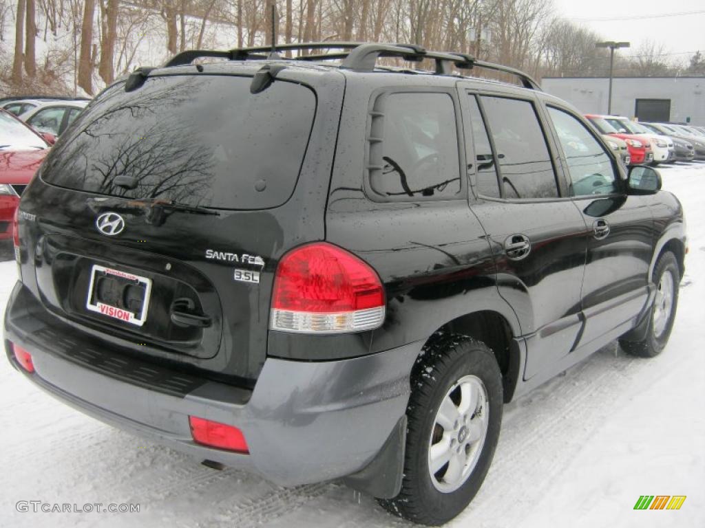 Black Obsidian 2006 Hyundai Santa Fe GLS 3.5 Exterior Photo #44356914