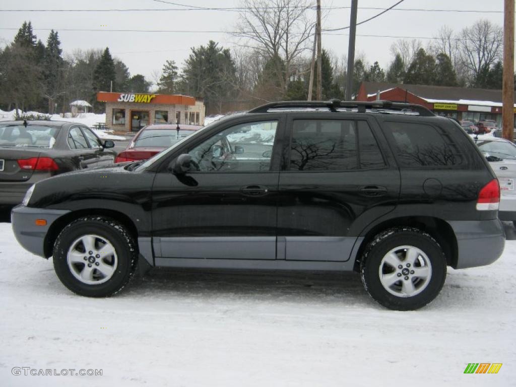 Black Obsidian 2006 Hyundai Santa Fe GLS 3.5 Exterior Photo #44357130