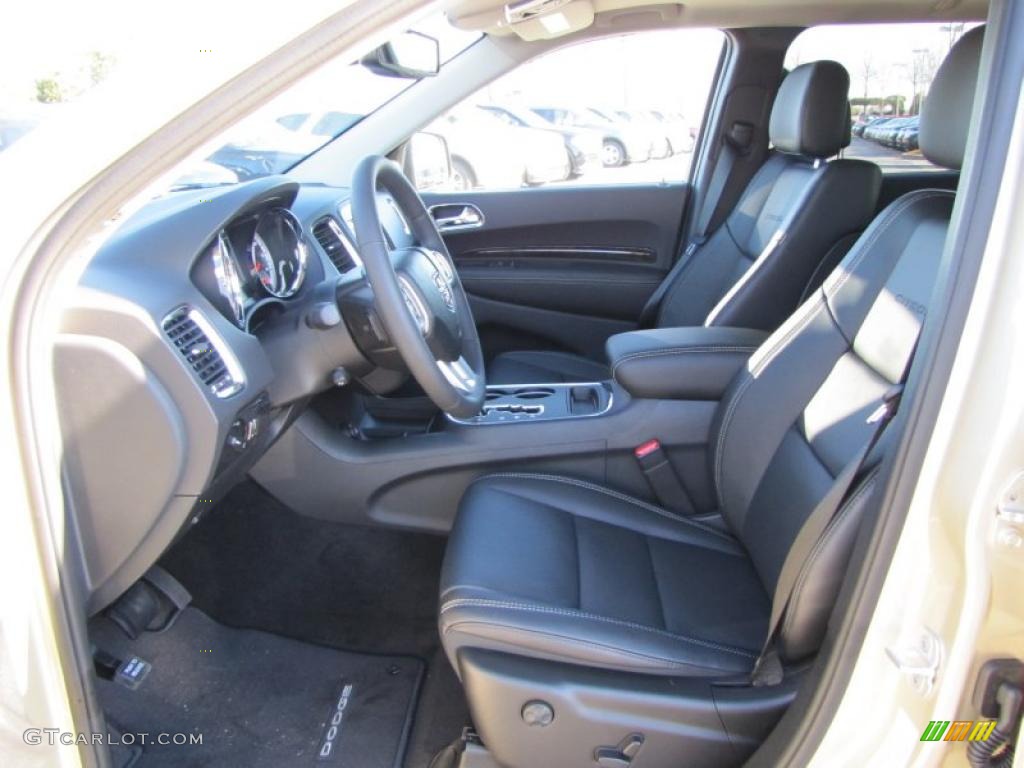 Black Interior 2011 Dodge Durango Citadel Photo #44358715