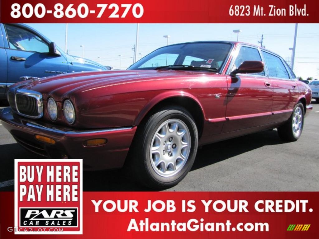 2000 XJ XJ8 - Carnival Red / Ivory photo #1