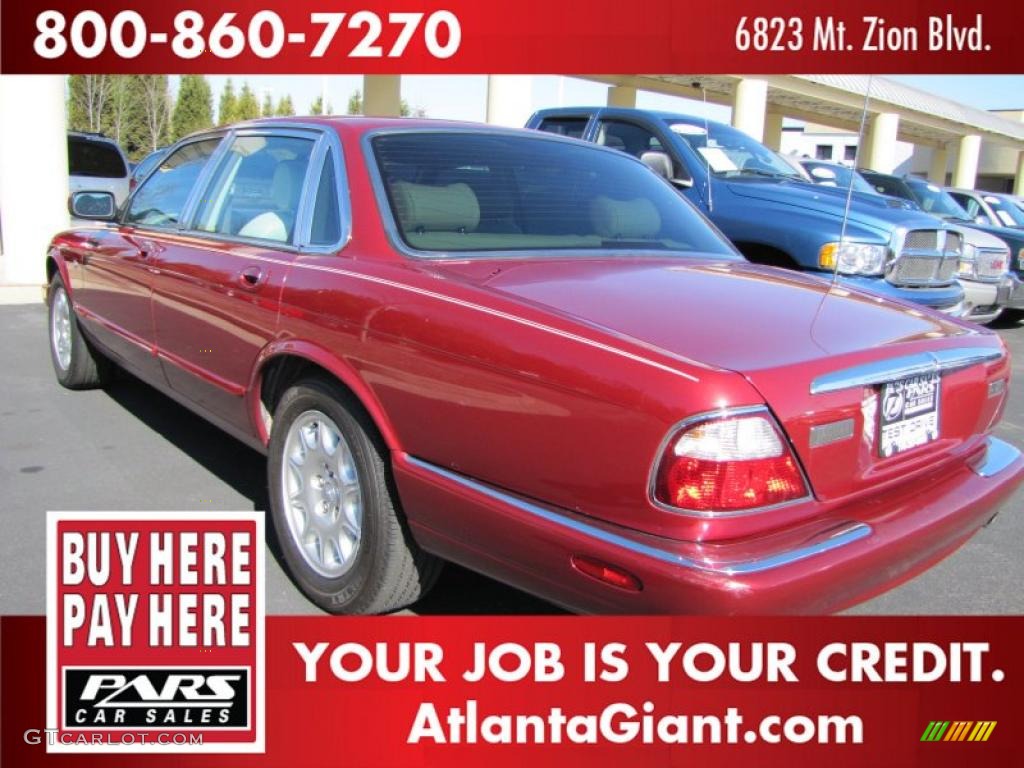 2000 XJ XJ8 - Carnival Red / Ivory photo #2