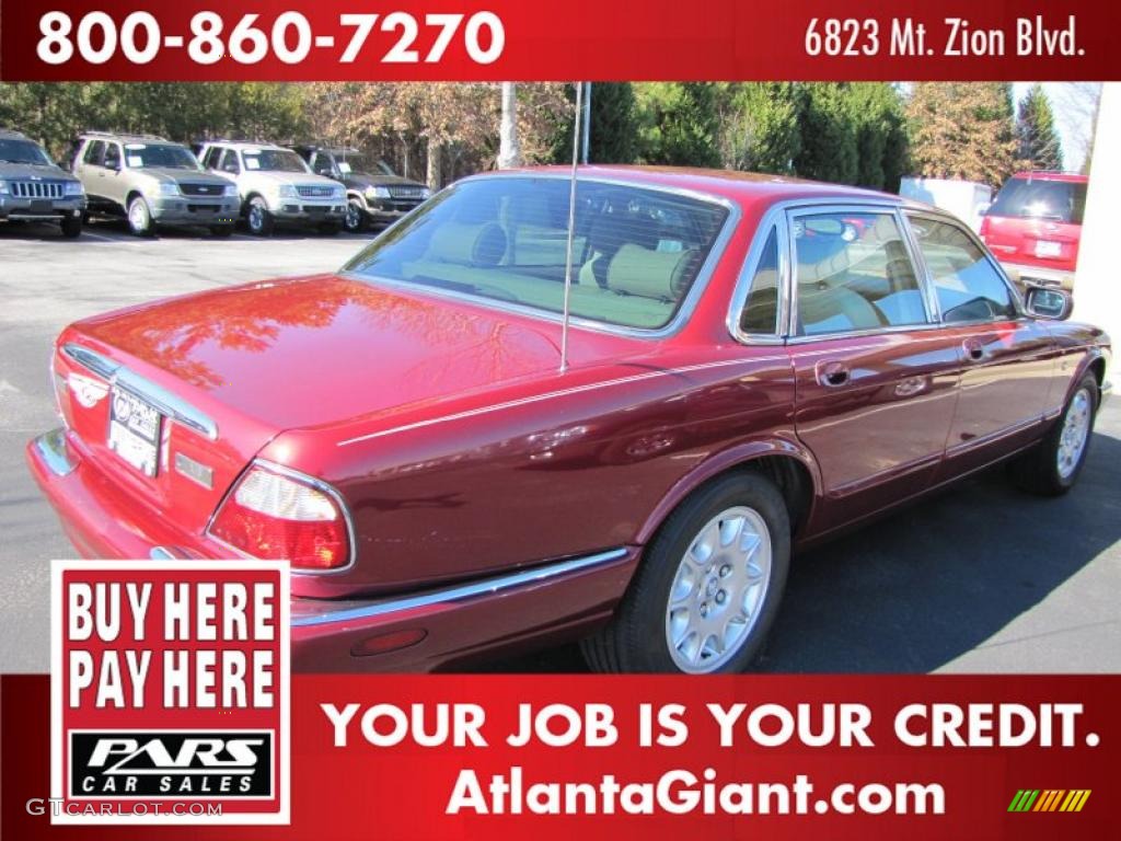 2000 XJ XJ8 - Carnival Red / Ivory photo #3
