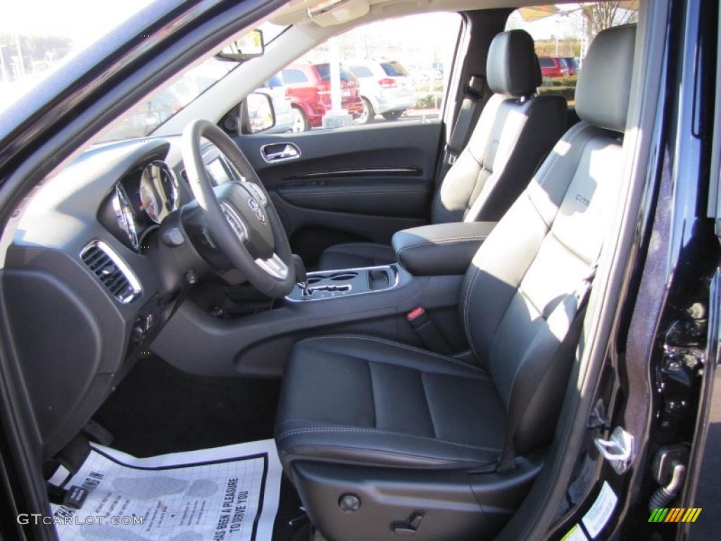 Black Interior 2011 Dodge Durango Citadel Photo #44358953