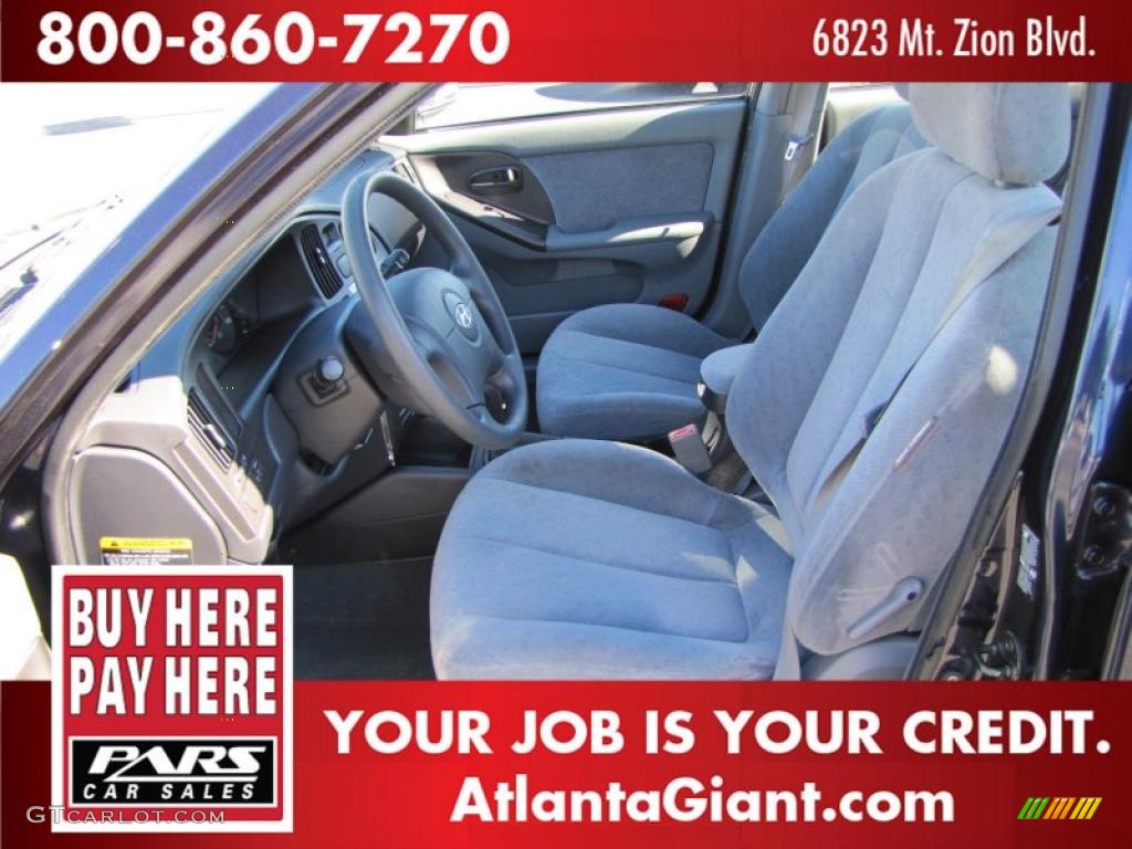 2004 Elantra GLS Sedan - Moonlit Blue / Gray photo #5