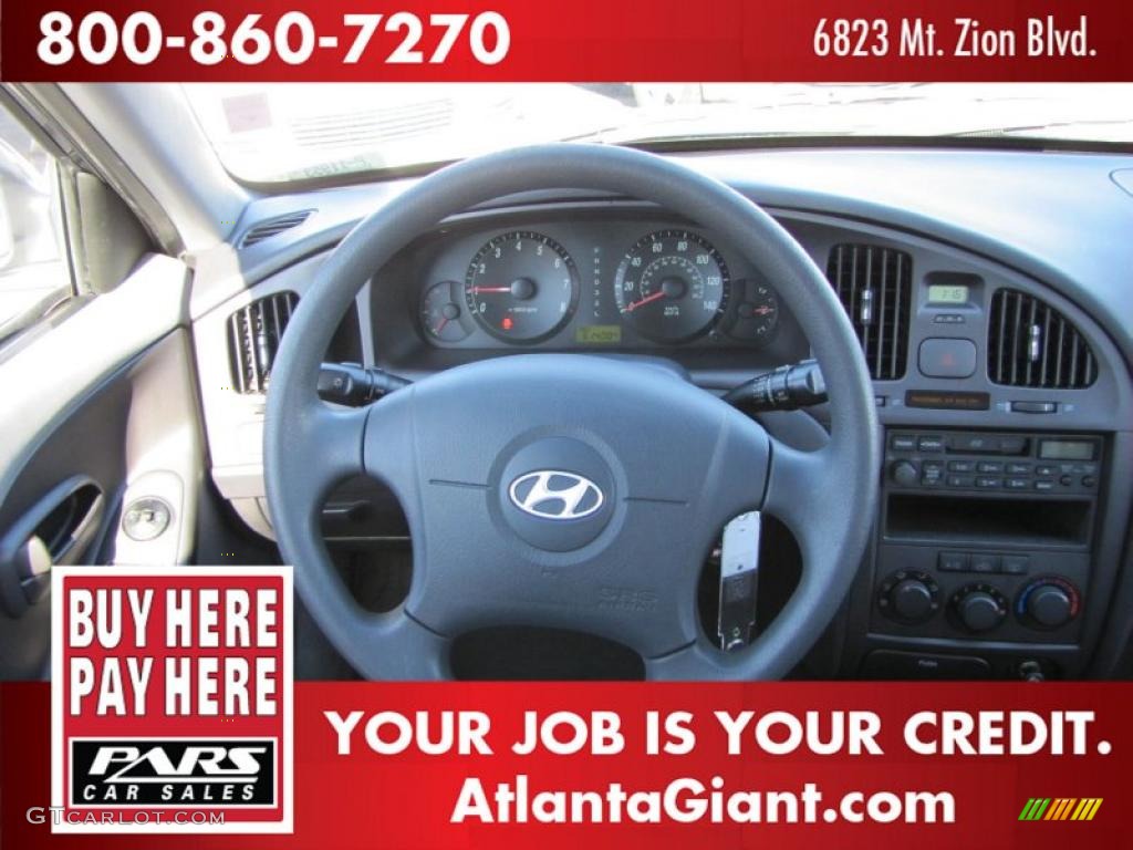 2004 Elantra GLS Sedan - Moonlit Blue / Gray photo #10