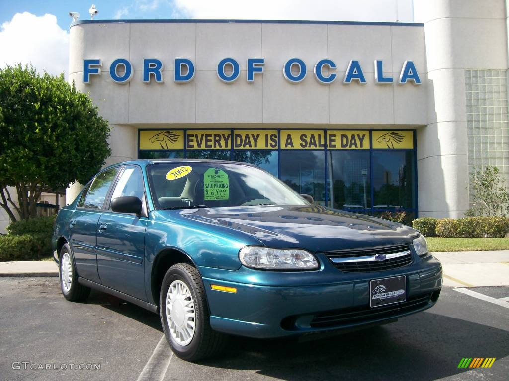 2002 Malibu Sedan - Dark Tropic Teal Metallic / Gray photo #1