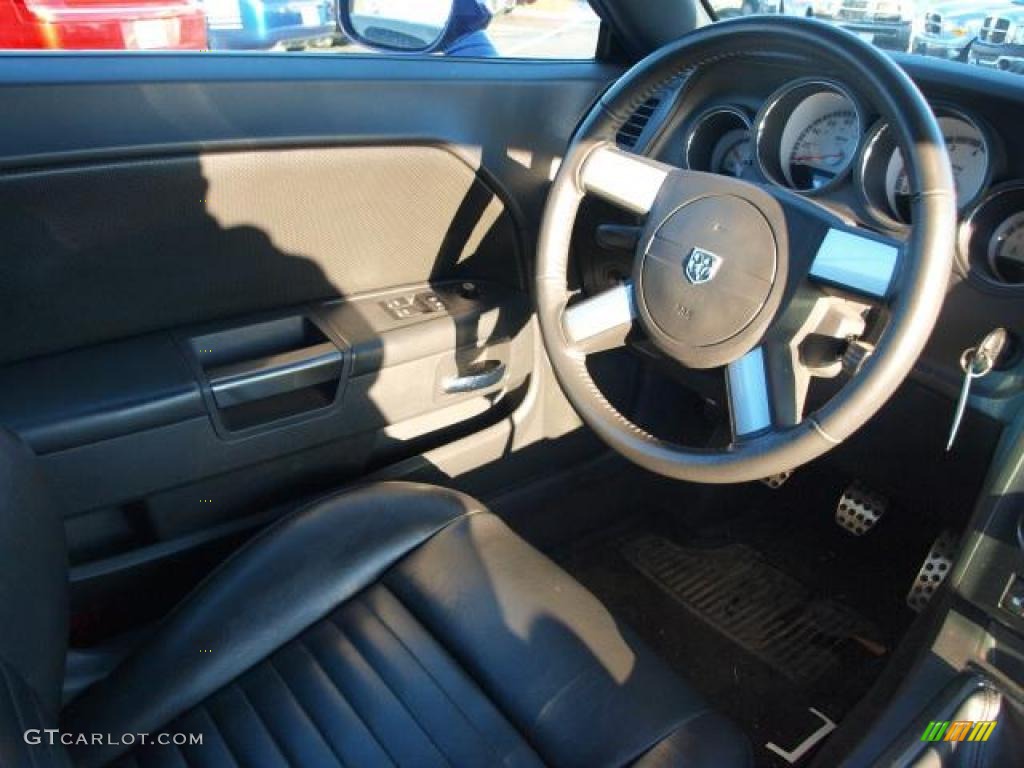 2010 Dodge Challenger R/T Classic Dark Slate Gray Steering Wheel Photo #44365145