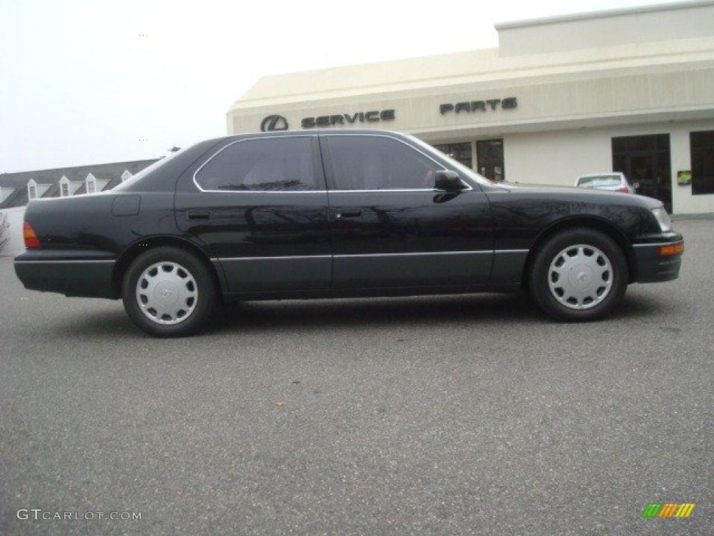 1995 LS 400 Sedan - Black / Tan Leather photo #3