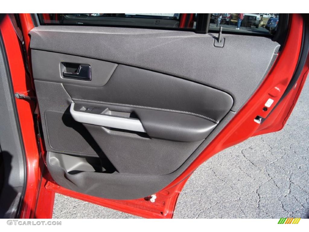 2011 Ford Edge Sport Charcoal Black/Silver Smoke Metallic Door Panel Photo #44369856