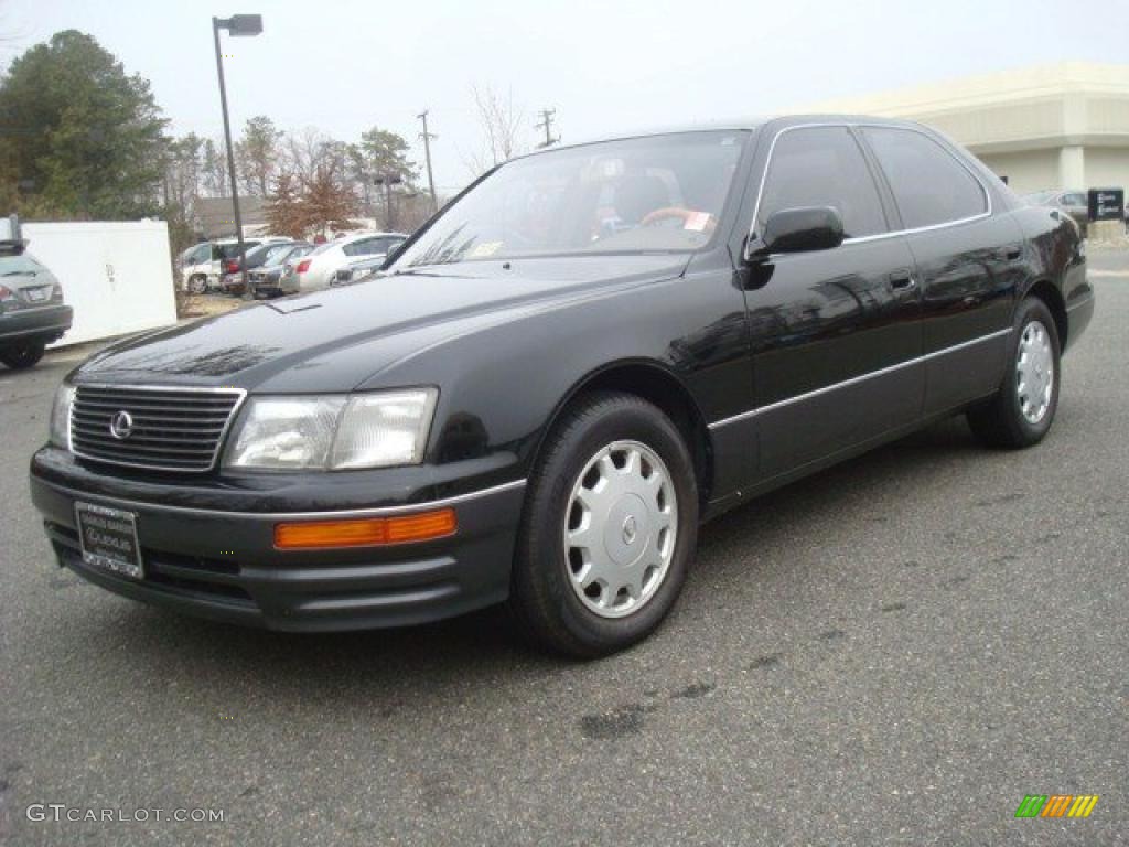 1995 LS 400 Sedan - Black / Tan Leather photo #8