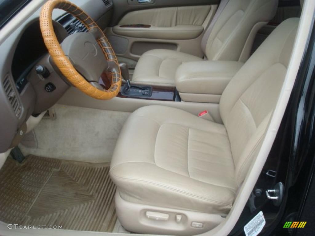 Tan Leather Interior 1995 Lexus LS 400 Sedan Photo #44369912