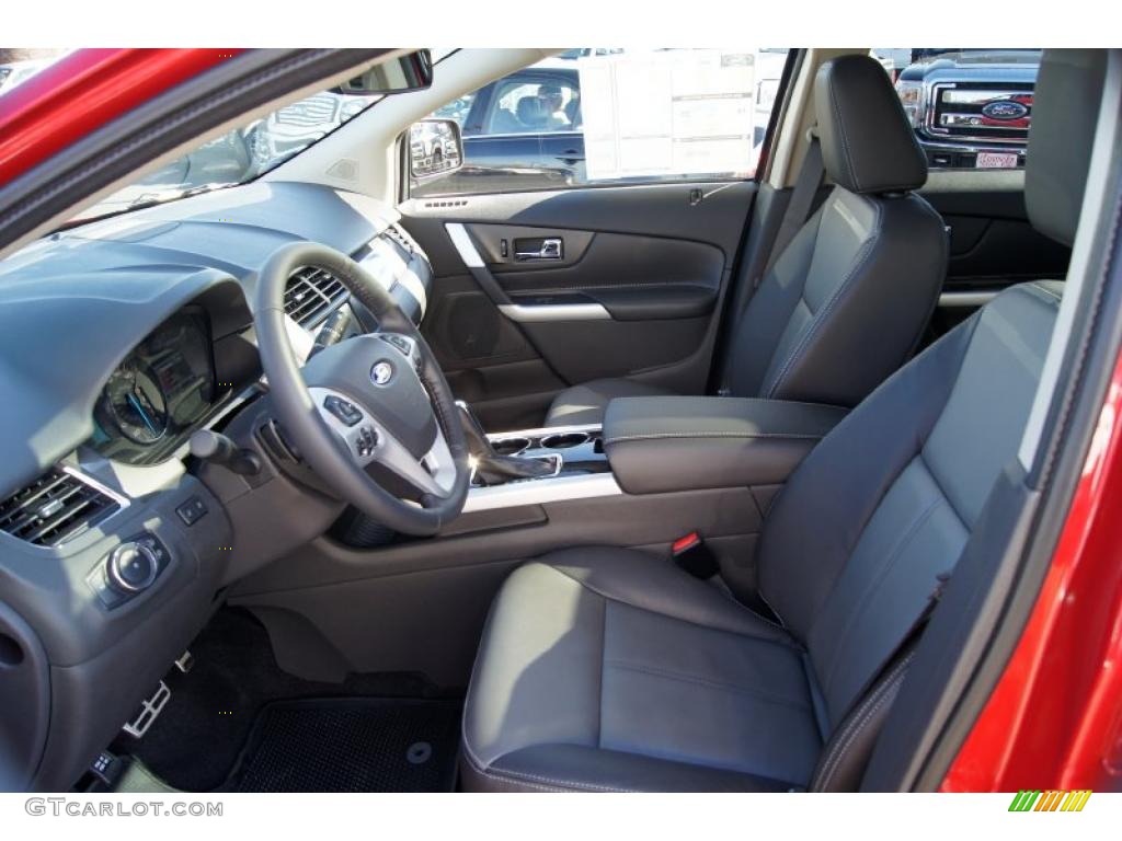 Charcoal Black/Silver Smoke Metallic Interior 2011 Ford Edge Sport Photo #44370020