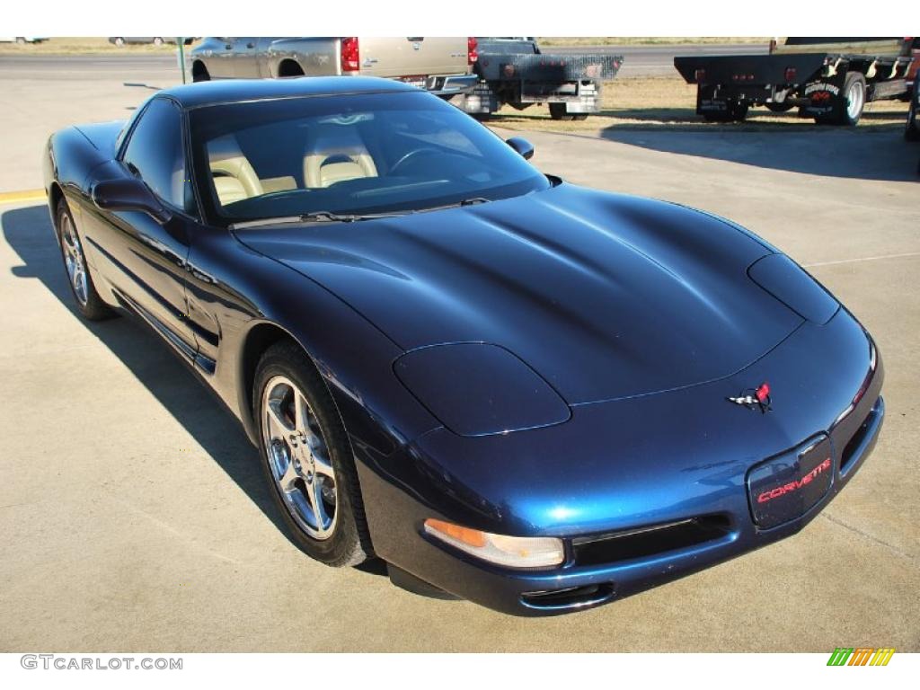 Navy Blue Metallic 2001 Chevrolet Corvette Coupe Exterior Photo #44379208