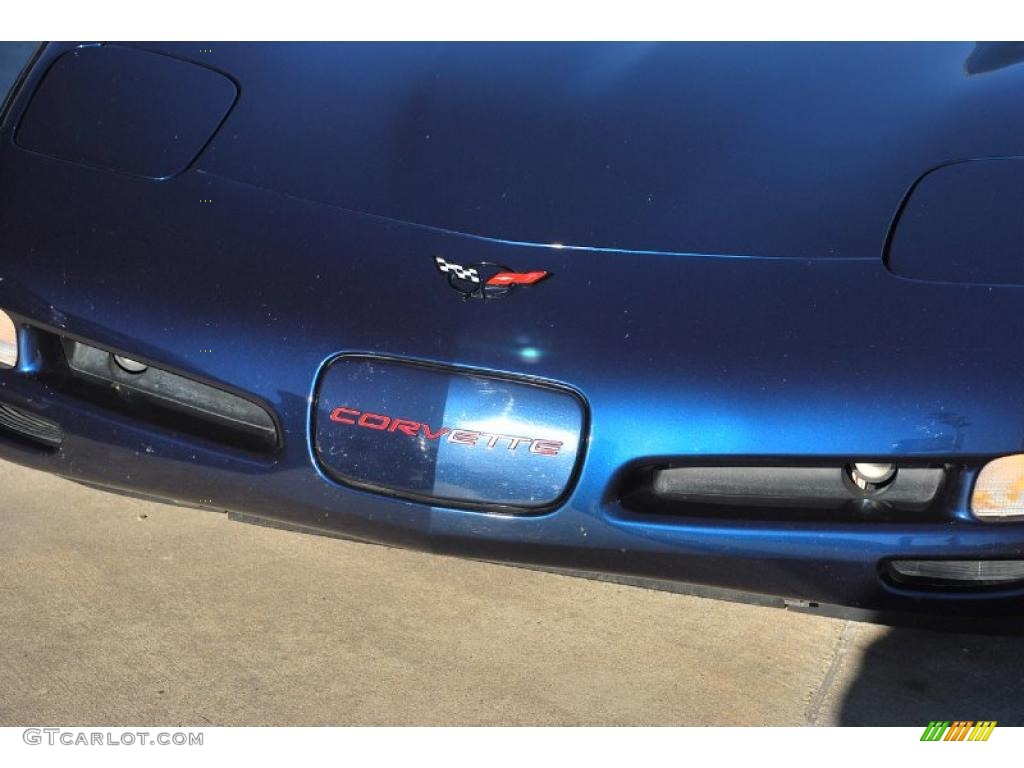 2001 Corvette Coupe - Navy Blue Metallic / Light Oak photo #13