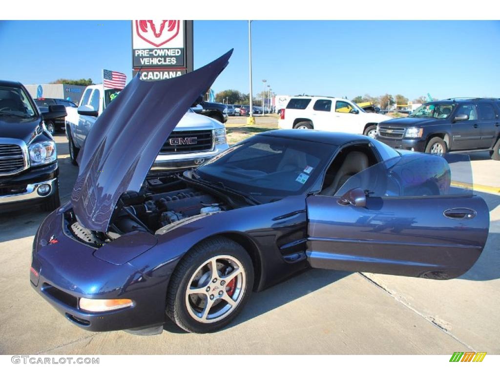 Navy Blue Metallic 2001 Chevrolet Corvette Coupe Exterior Photo #44379420