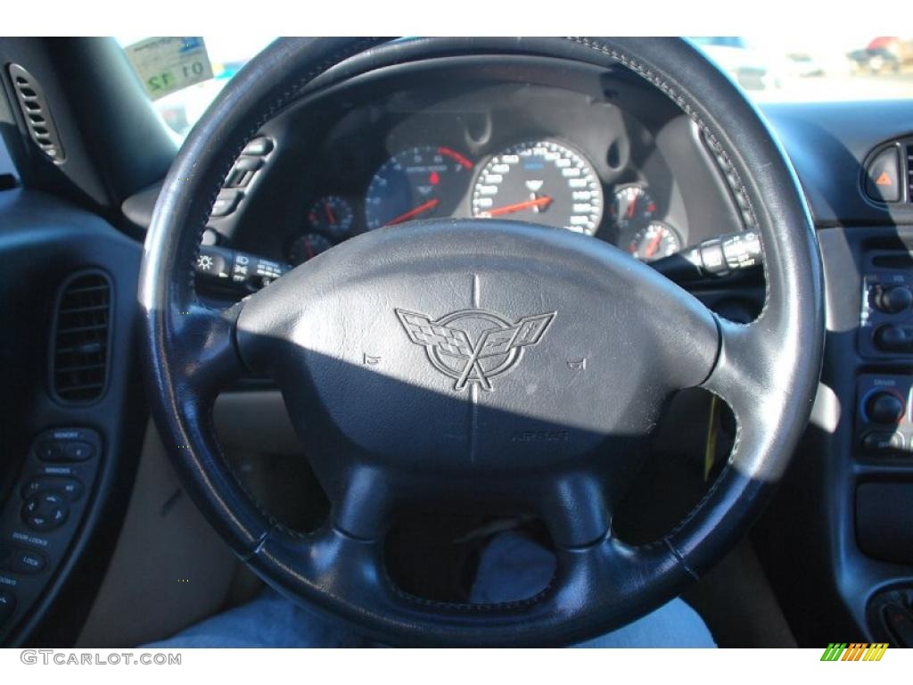 2001 Chevrolet Corvette Coupe Light Oak Steering Wheel Photo #44379652