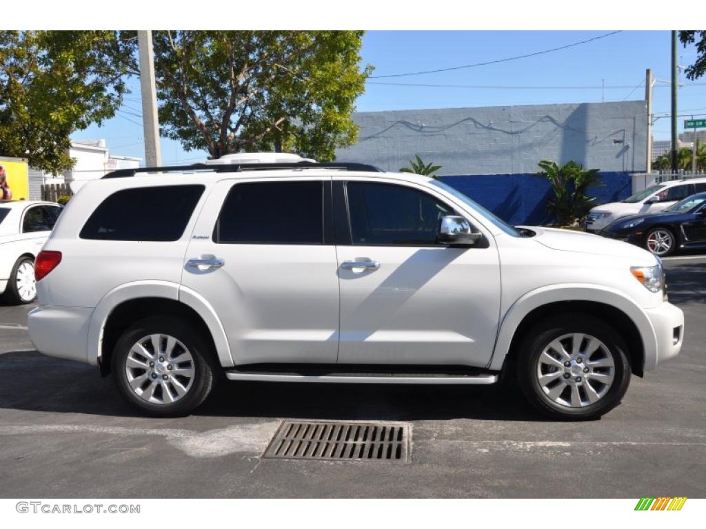 Blizzard White Pearl 2010 Toyota Sequoia Platinum Exterior Photo #44388958