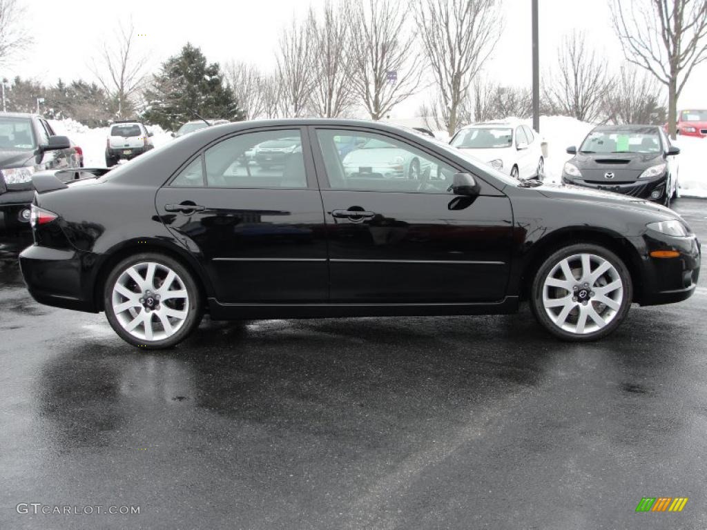 Onyx Black 2008 Mazda MAZDA6 s Grand Touring Sedan Exterior Photo #44390006