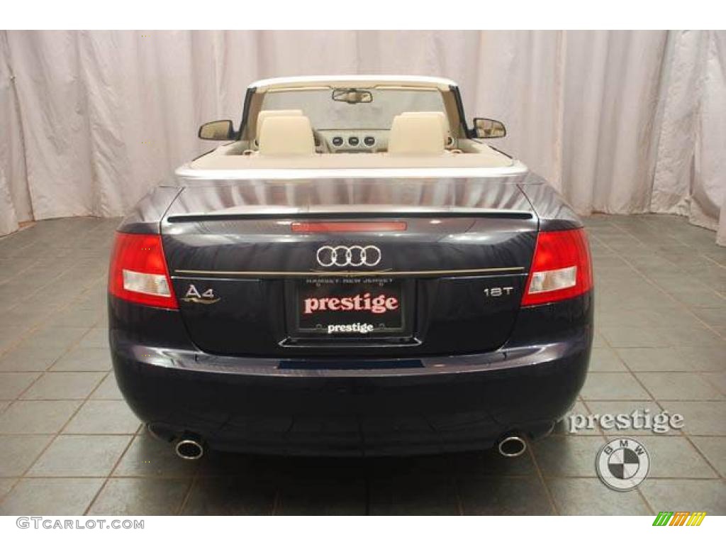 2006 A4 1.8T Cabriolet - Moro Blue Pearl Effect / Beige photo #2