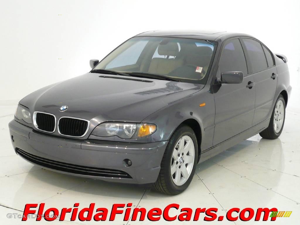 2003 3 Series 325i Sedan - Steel Grey Metallic / Sand photo #1