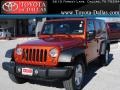 Sunburst Orange Pearl 2009 Jeep Wrangler Unlimited X
