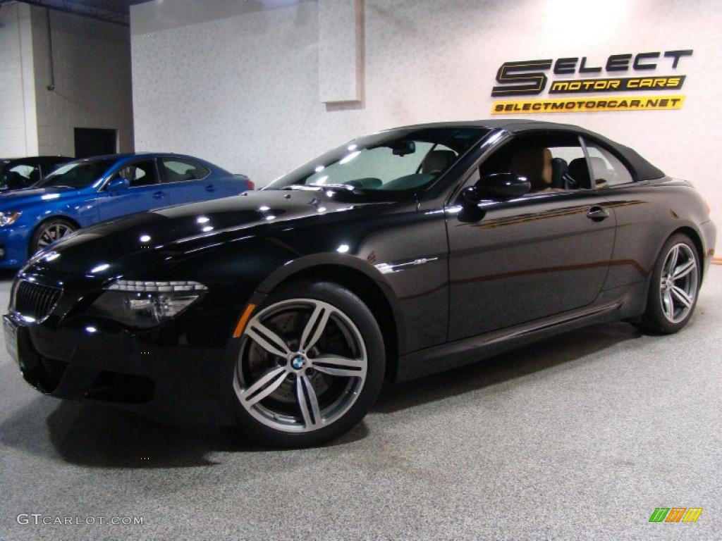 2008 M6 Convertible - Black Sapphire Metallic / Portland Brown Merino Leather photo #1