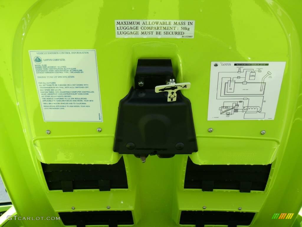 2006 Elise  - Krypton Green / Black photo #21