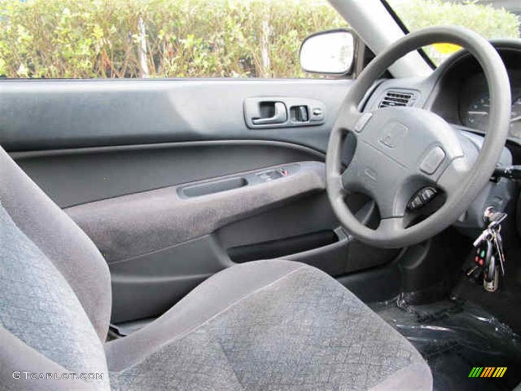 1997 Civic EX Coupe - Black Pearl Metallic / Gray photo #12