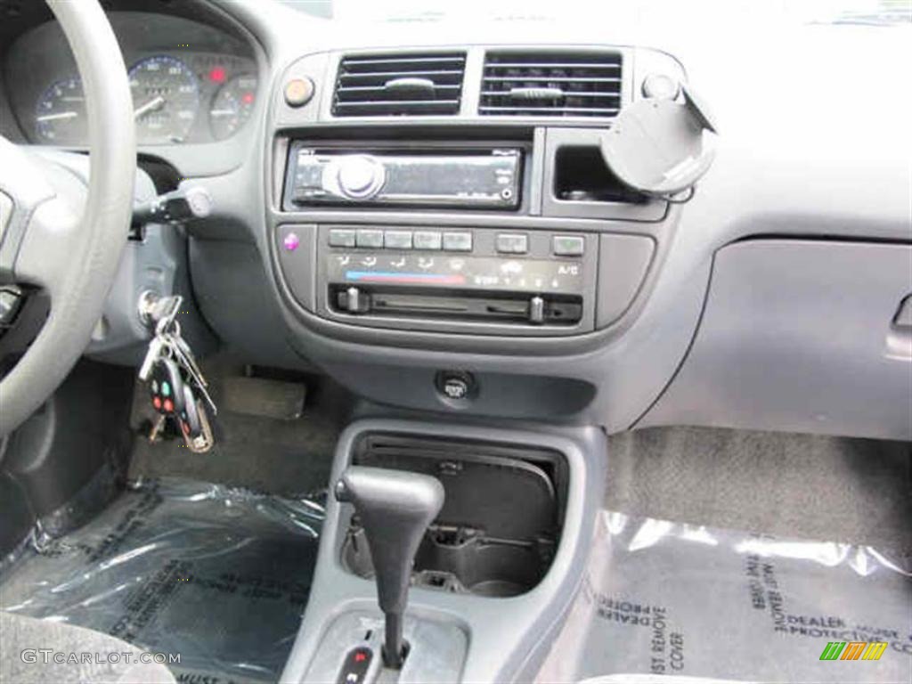 1997 Civic EX Coupe - Black Pearl Metallic / Gray photo #13