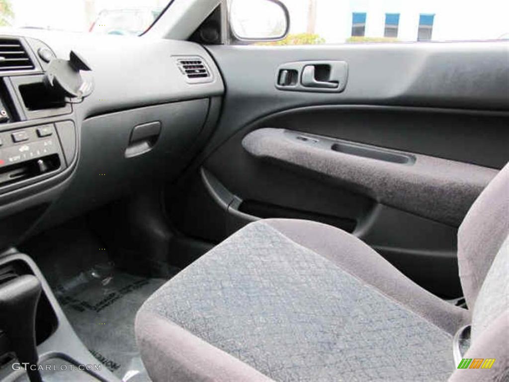 1997 Civic EX Coupe - Black Pearl Metallic / Gray photo #14