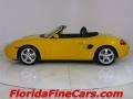 2002 Speed Yellow Porsche Boxster   photo #3