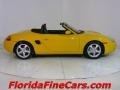 2002 Speed Yellow Porsche Boxster   photo #4