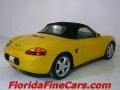 2002 Speed Yellow Porsche Boxster   photo #9