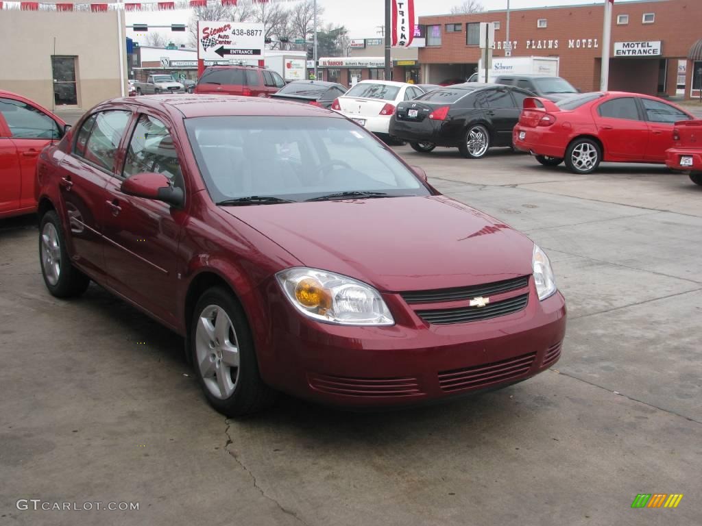 2008 Cobalt LT Sedan - Sport Red Tint Coat / Gray photo #7