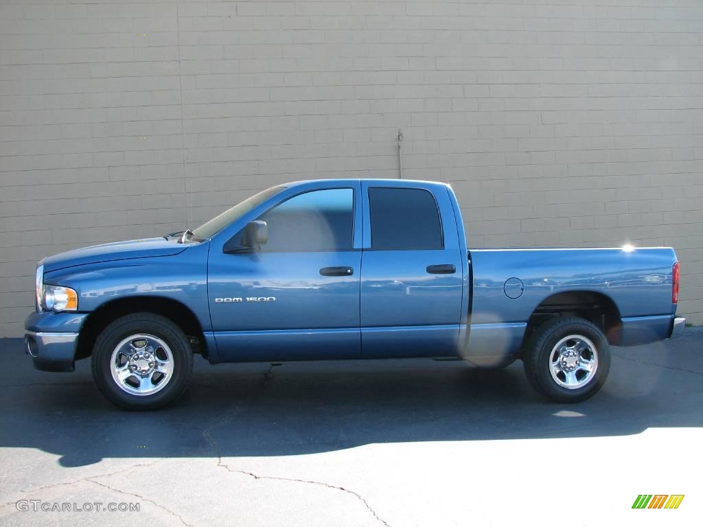 2005 Ram 1500 SLT Quad Cab - Atlantic Blue Pearl / Dark Slate Gray photo #1