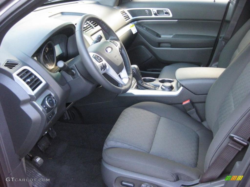 Charcoal Black Interior 2011 Ford Explorer XLT 4WD Photo #44435850
