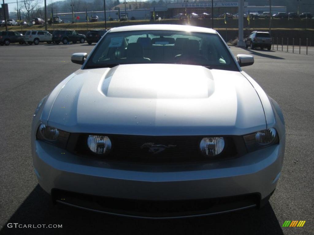 2011 Mustang GT Premium Coupe - Ingot Silver Metallic / Stone photo #3