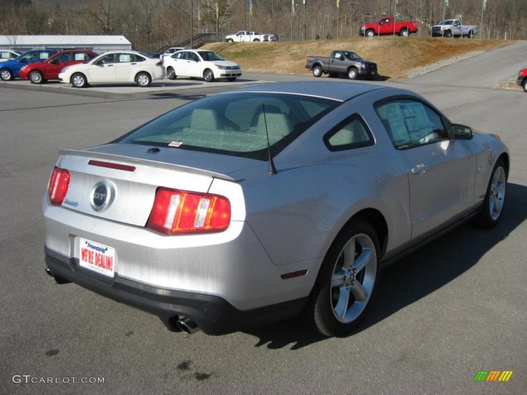 2011 Mustang GT Premium Coupe - Ingot Silver Metallic / Stone photo #6