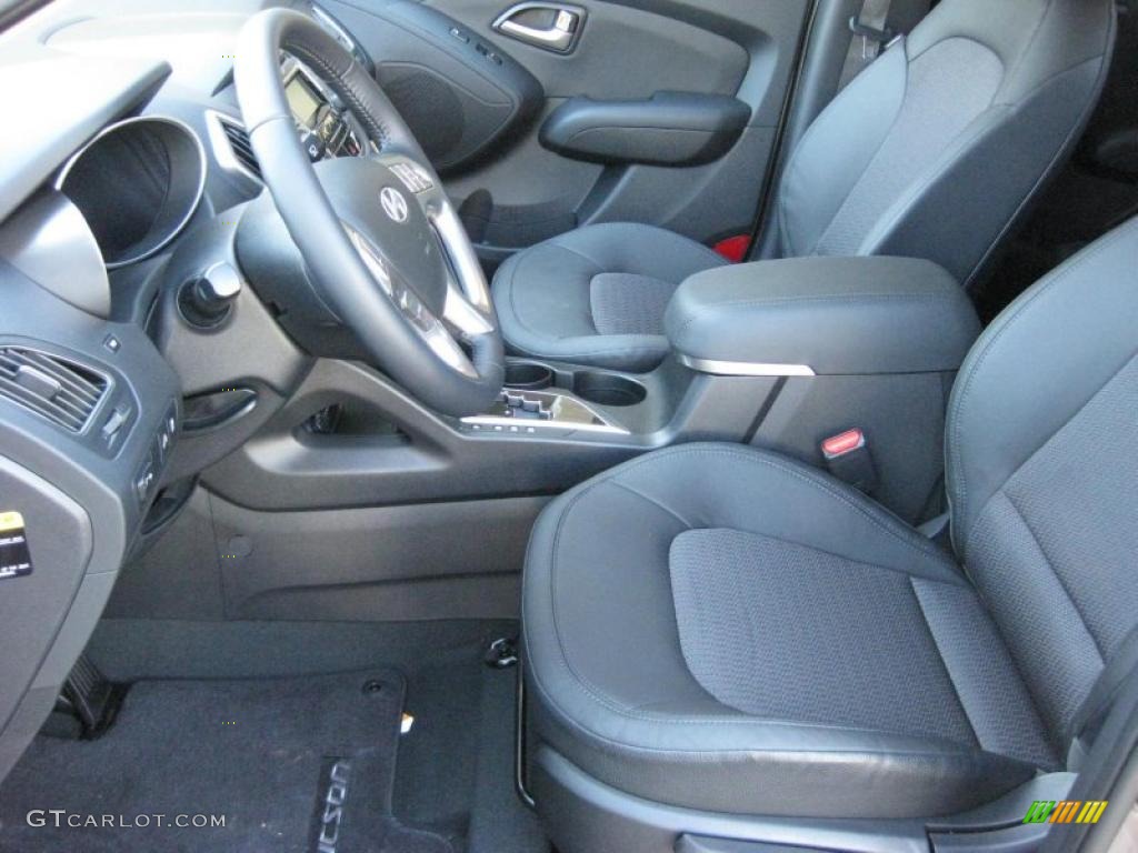 Black Interior 2011 Hyundai Tucson GLS Photo #44438674