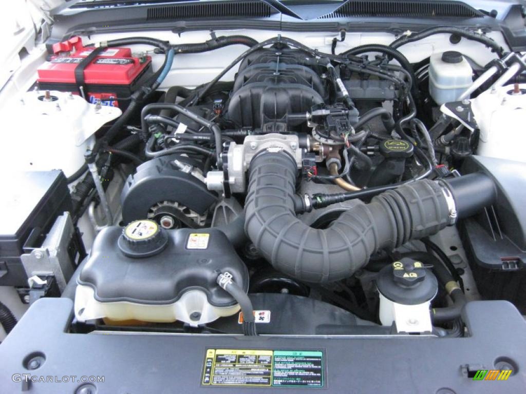 2005 Mustang V6 Premium Convertible - Performance White / Dark Charcoal photo #11