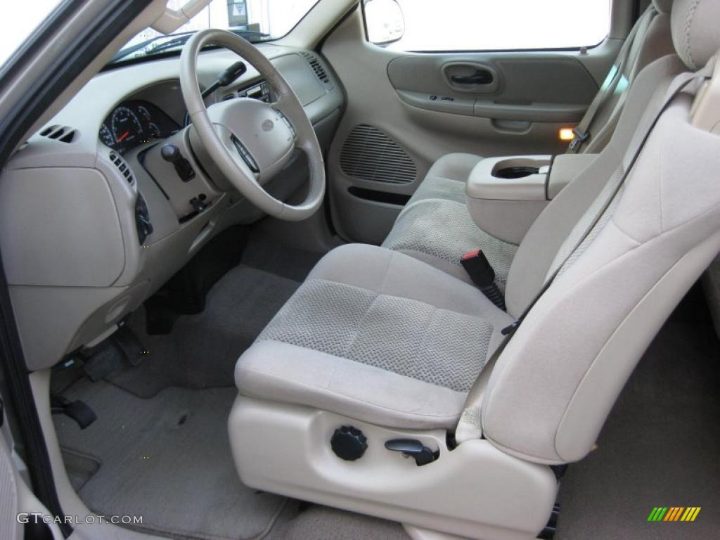 2002 F150 XLT SuperCab - Arizona Beige Metallic / Medium Parchment photo #15