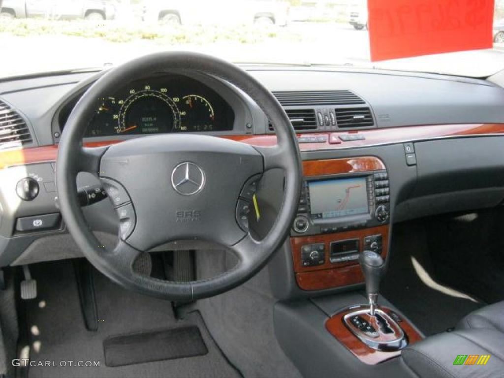2006 Mercedes-Benz S 350 Sedan Charcoal Dashboard Photo #44442694