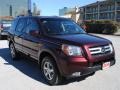 2007 Dark Cherry Pearl Honda Pilot EX-L  photo #3