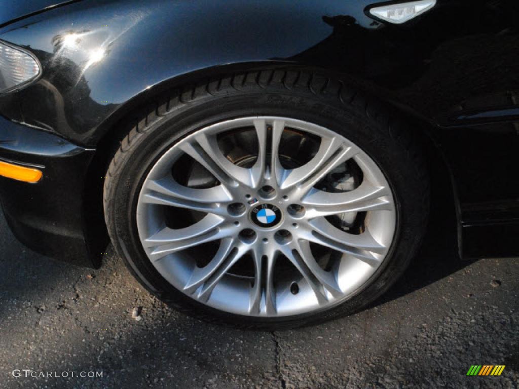 2005 3 Series 330i Coupe - Jet Black / Black photo #25
