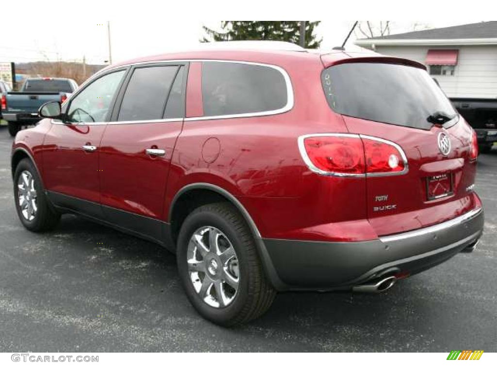 2010 Enclave CXL - Red Jewel Tintcoat / Cashmere/Cocoa photo #2