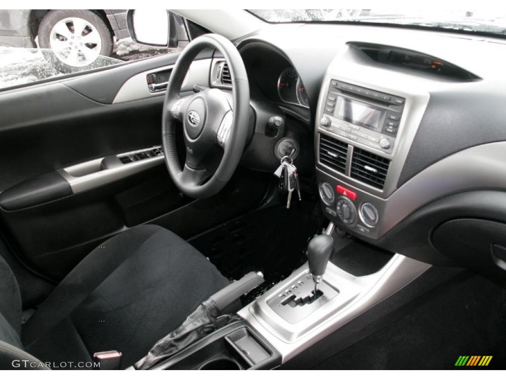 2009 Impreza 2.5i Premium Sedan - Dark Gray Metallic / Carbon Black photo #5